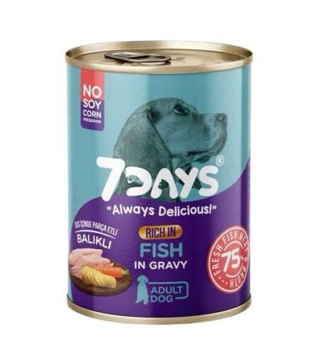 7 DAYS BALIK ETLİ KÖPEK KONSERVE 415 GR