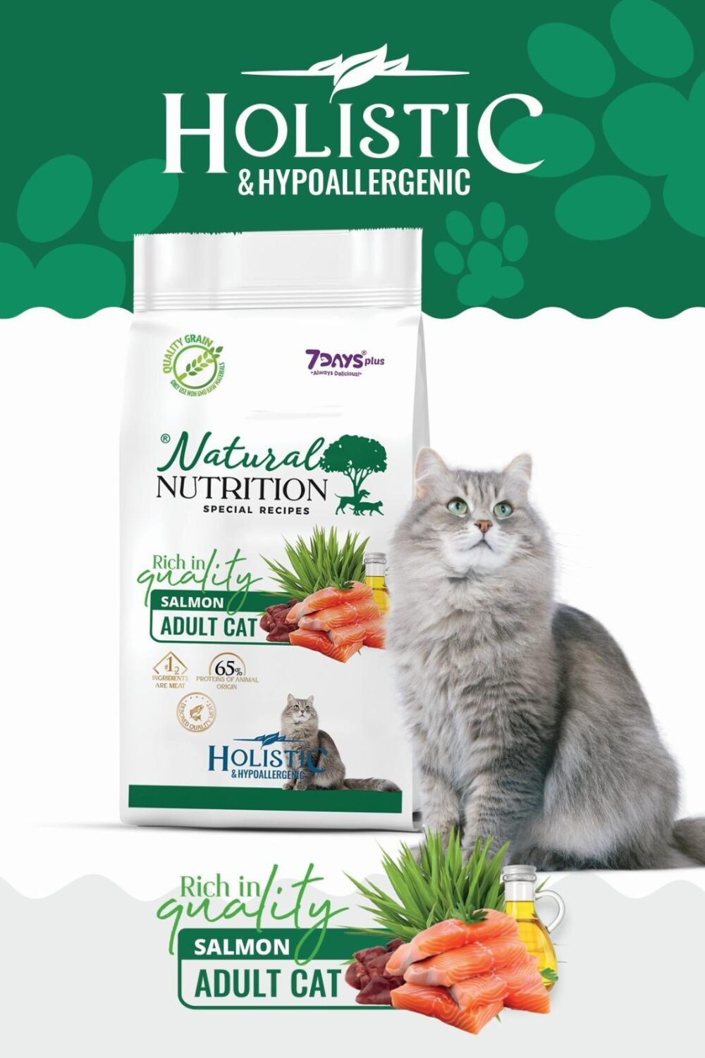 NATURAL NUTRITION ADULT CAT SOMONLU 2 KG