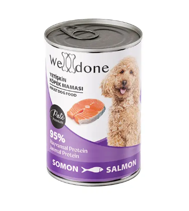 Welldone Somonlu Yetişkin Köpek Konservesi 415 GR