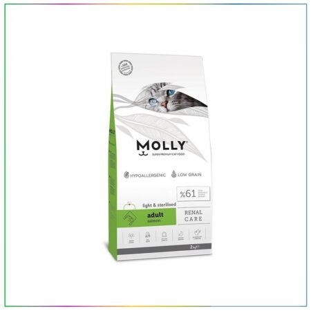 Molly Somonlu Light & Kısırlaştırılmış Kedi Maması 2 Kg
