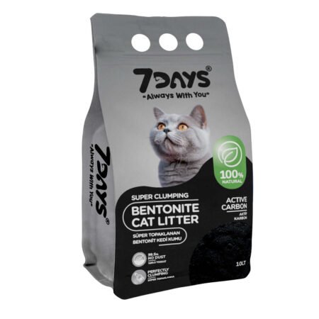 7 Days  Aktif Karbonlu Kedi Kumu 10 LT